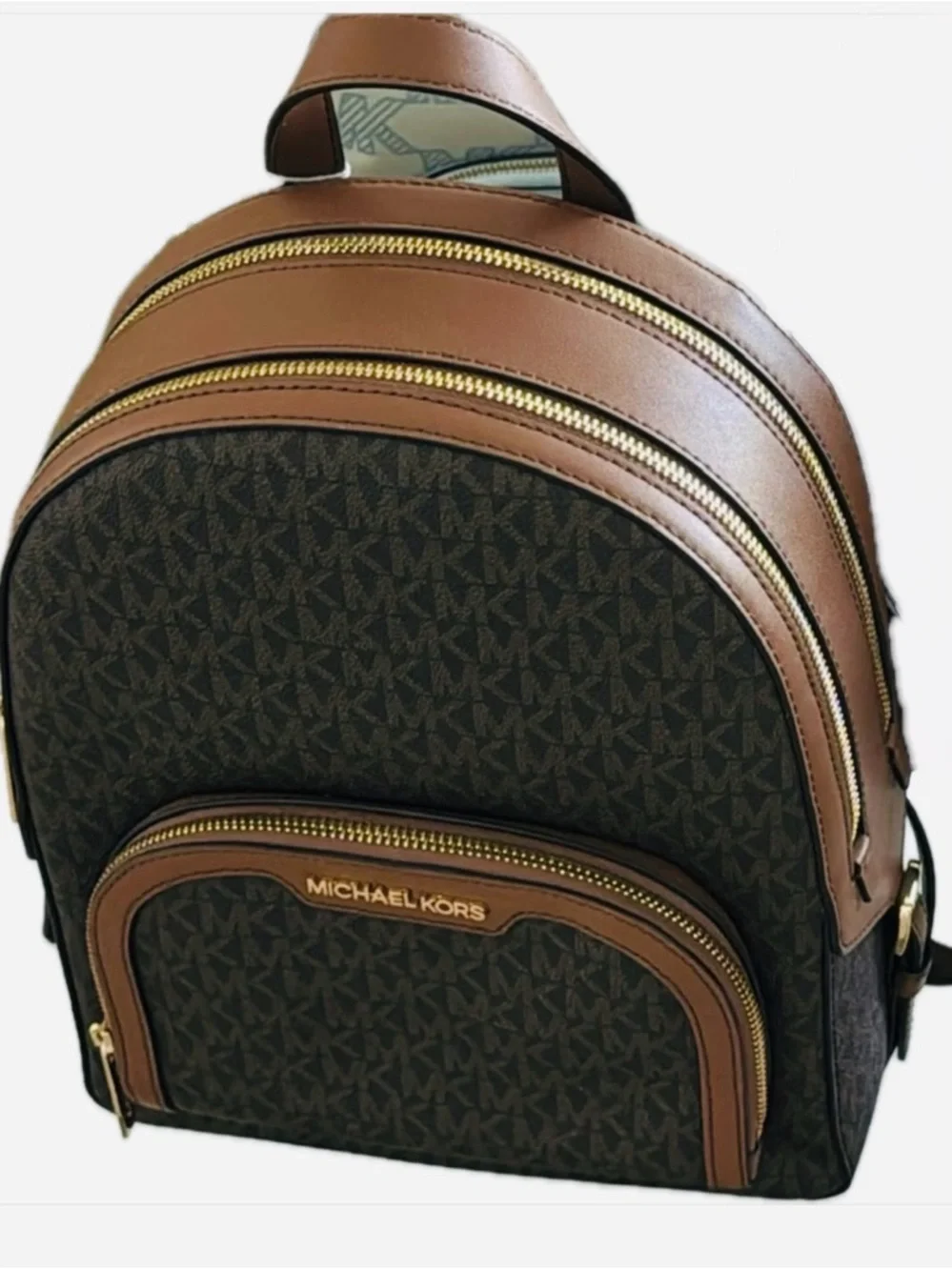 NWOT! Michael Kors JAYCEE Medium MK Logo Double Zip Backpack 35S2G8TB2B